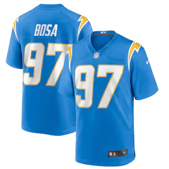mens nike joey bosa powder blue los angeles chargers game p
